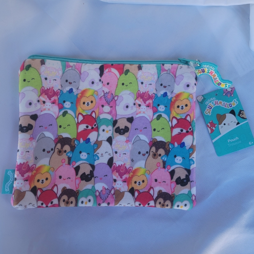 New Squishmallow Clutch Zipper Pouch